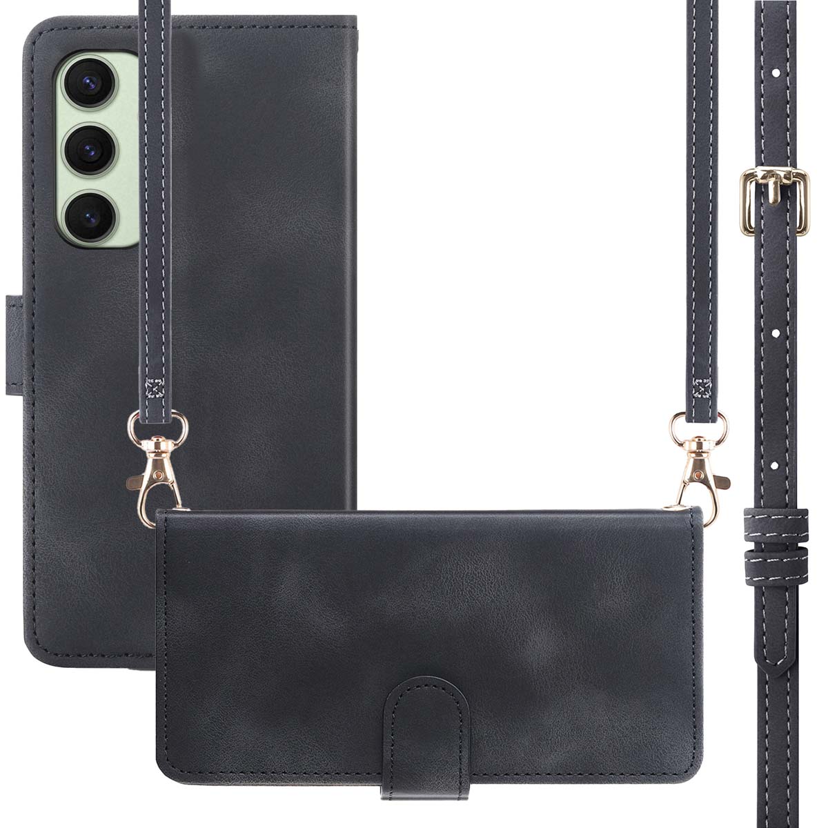 imoshion Bookcase met koord voor de Samsung Galaxy S24 FE - Zwart