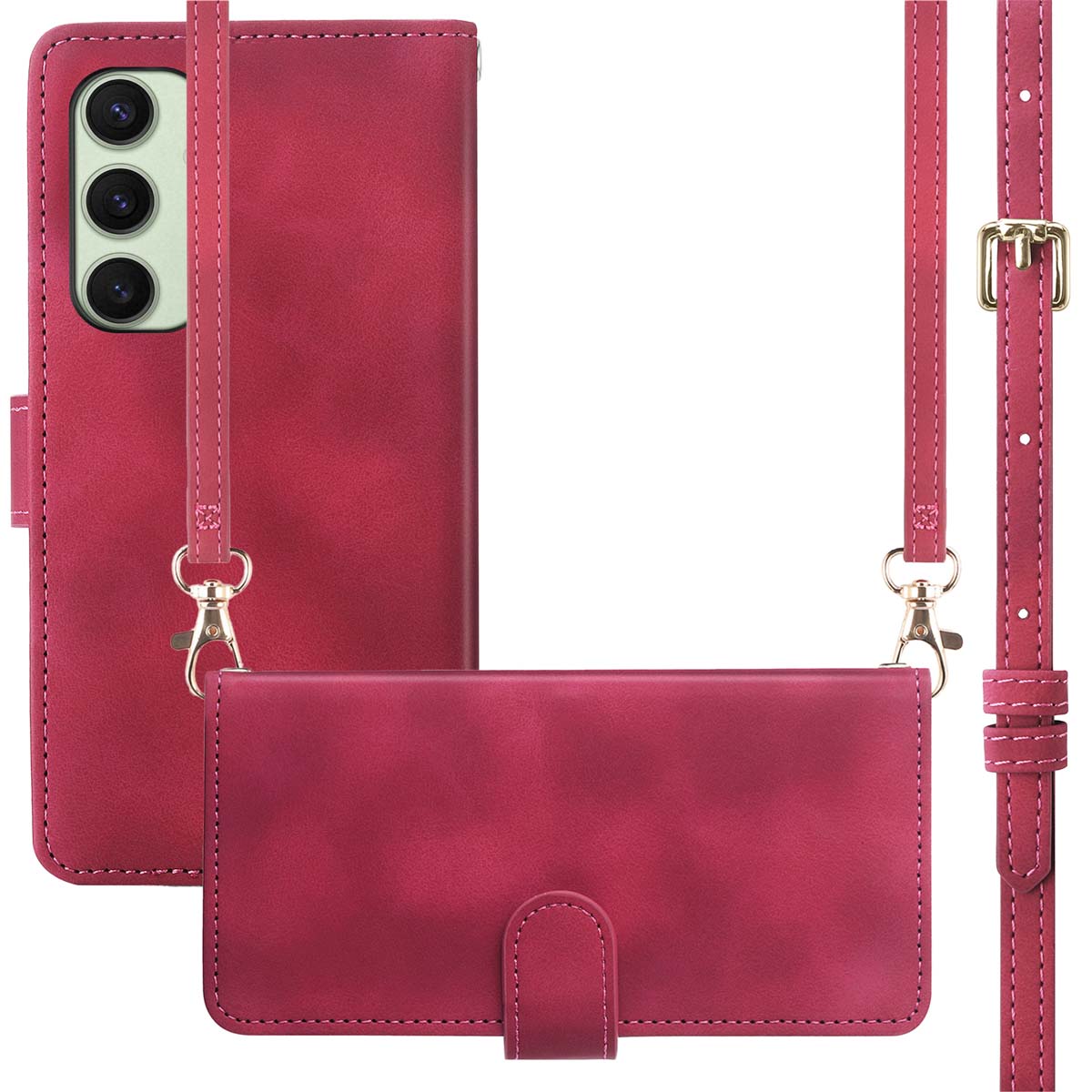 imoshion Bookcase met koord voor de Samsung Galaxy S24 FE - Rood