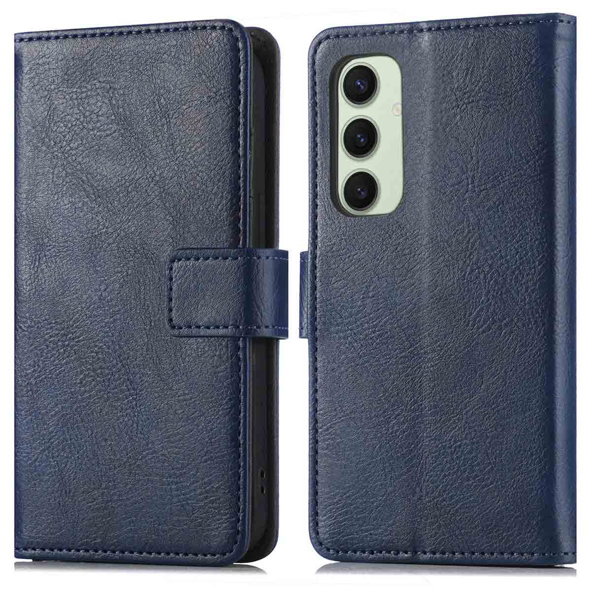 imoshion Luxe Bookcase voor de Samsung Galaxy S24 FE - Donkerblauw