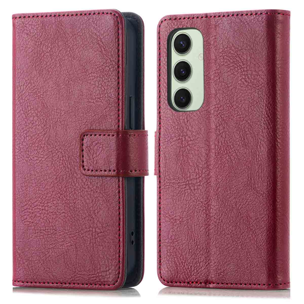 imoshion Luxe Bookcase voor de Samsung Galaxy S24 FE - Bordeaux