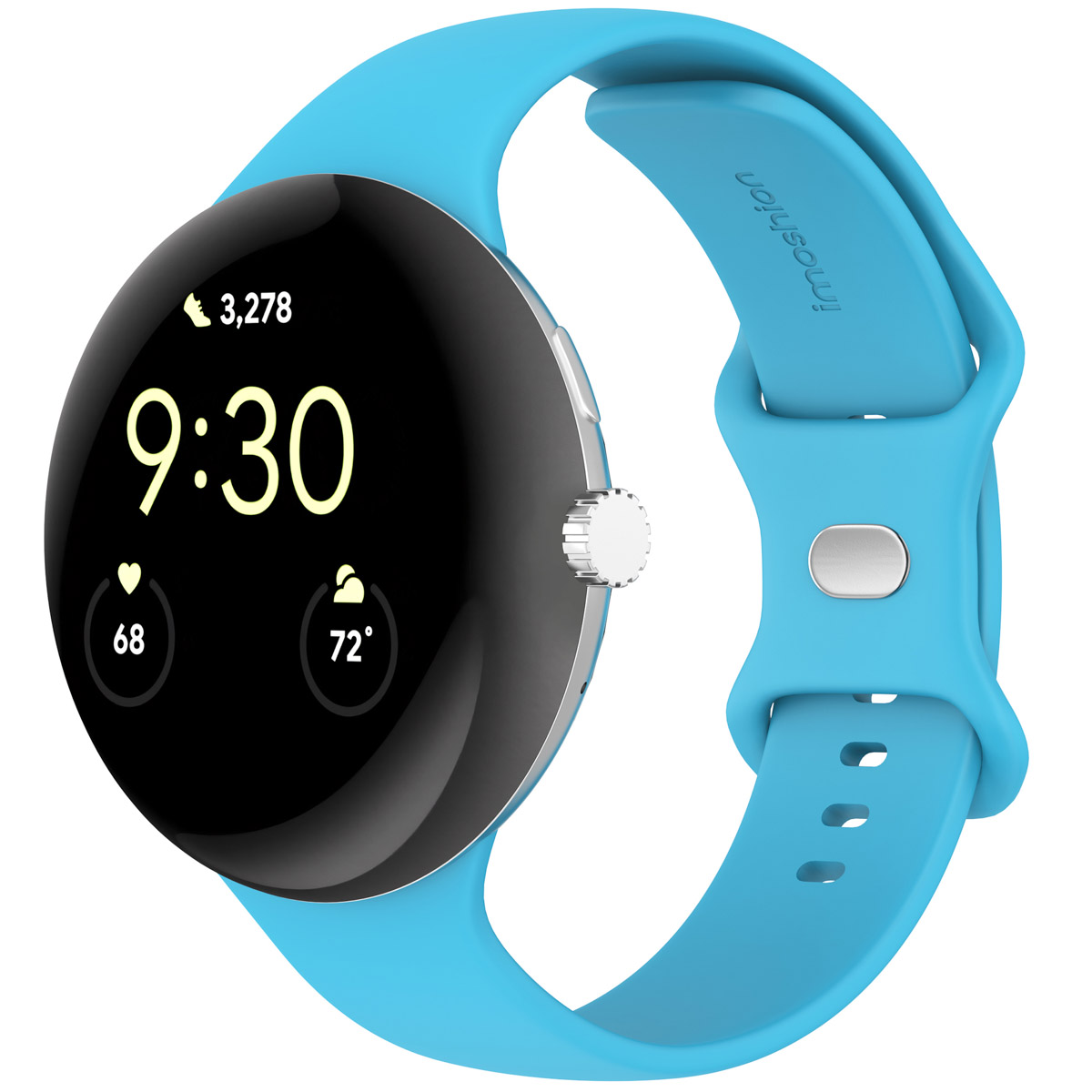 imoshion Bracelet en silicone⁺ Google Pixel Watch 3 / 4 (45 mm) - Taille L - Bleu