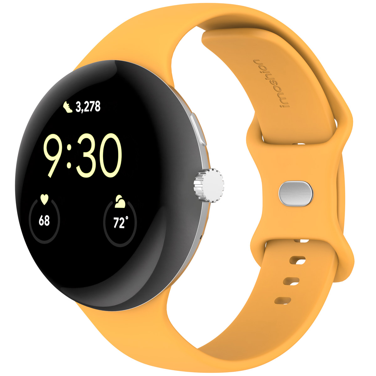 imoshion Bracelet en silicone⁺ Google Pixel Watch 3 / 4 (45 mm) - Taille L - Jaune