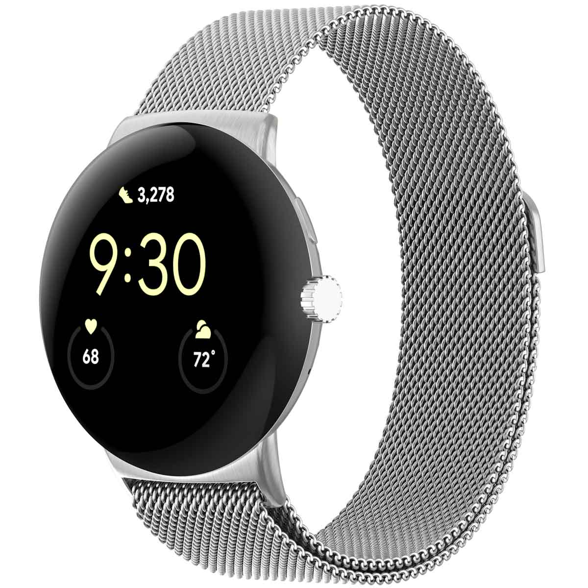 imoshion Bracelet magnétique milanais Google Pixel Watch 3 / 4 (45 mm) - Argent