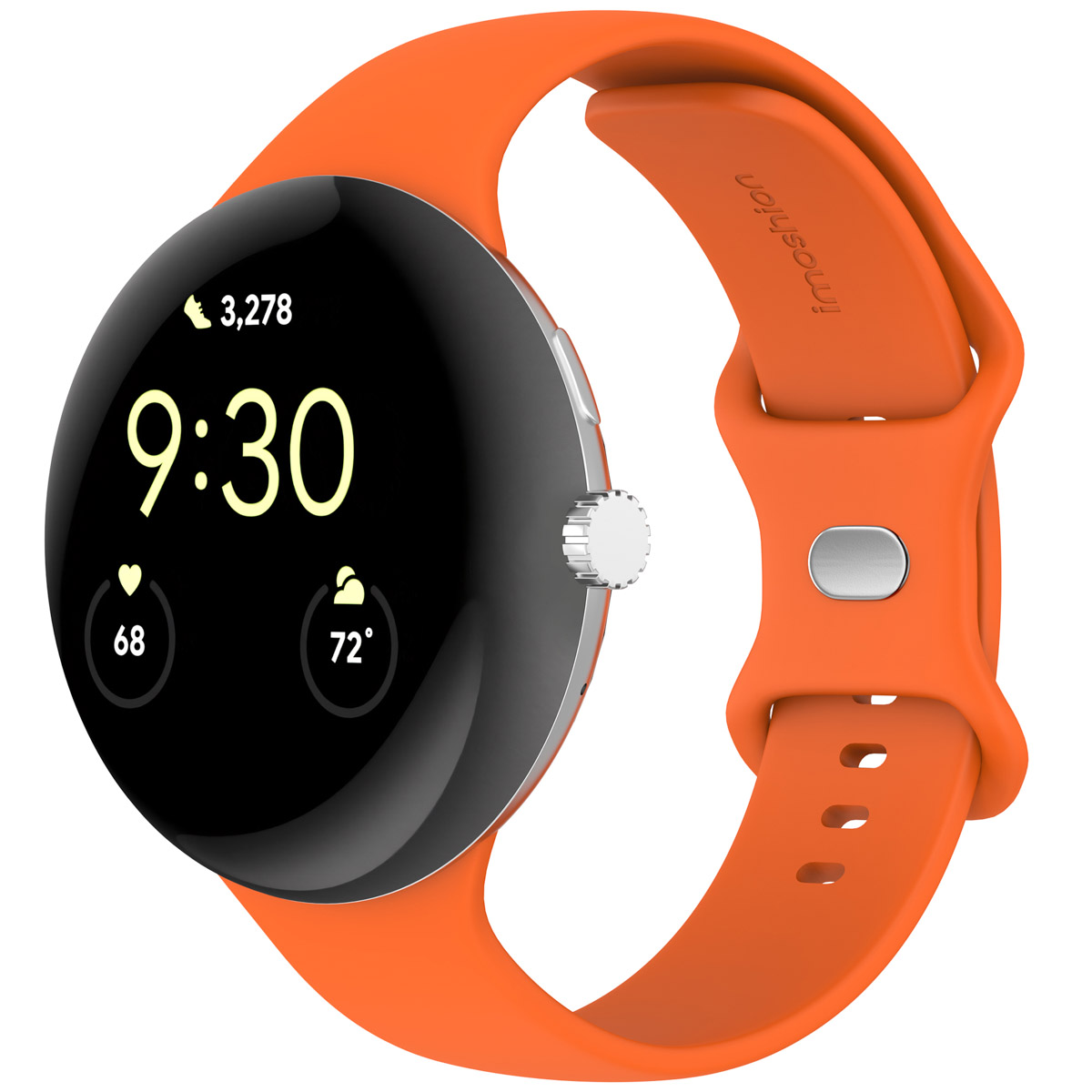 imoshion Bracelet en silicone⁺ Google Pixel Watch 3 / 4 (45 mm) - Taille S - Orange