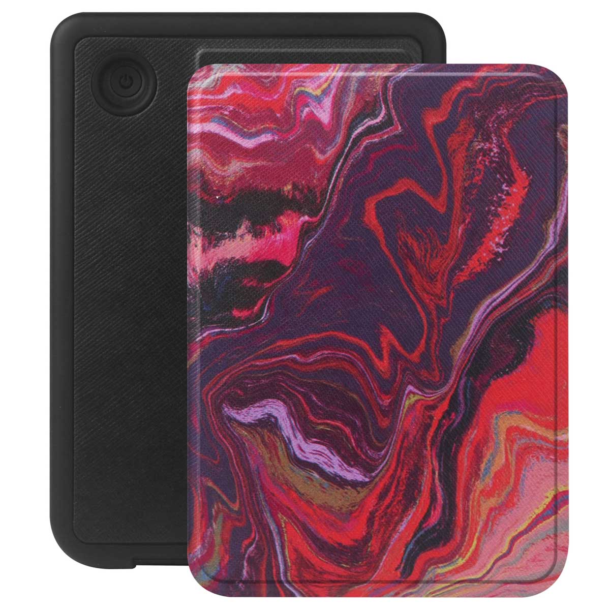 Selencia Vivid Bookcase voor de Kobo Clara Colour / Clara BW - Marble Purple