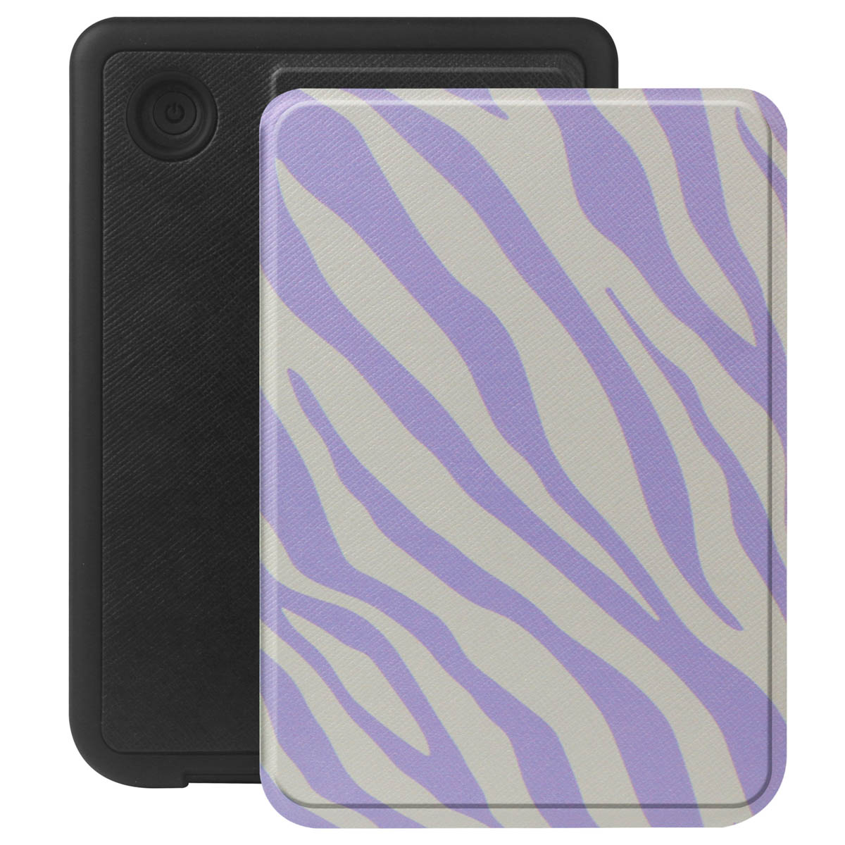 Selencia Vivid Bookcase voor de Kobo Clara Colour / Clara BW - Zebra Light Lilac