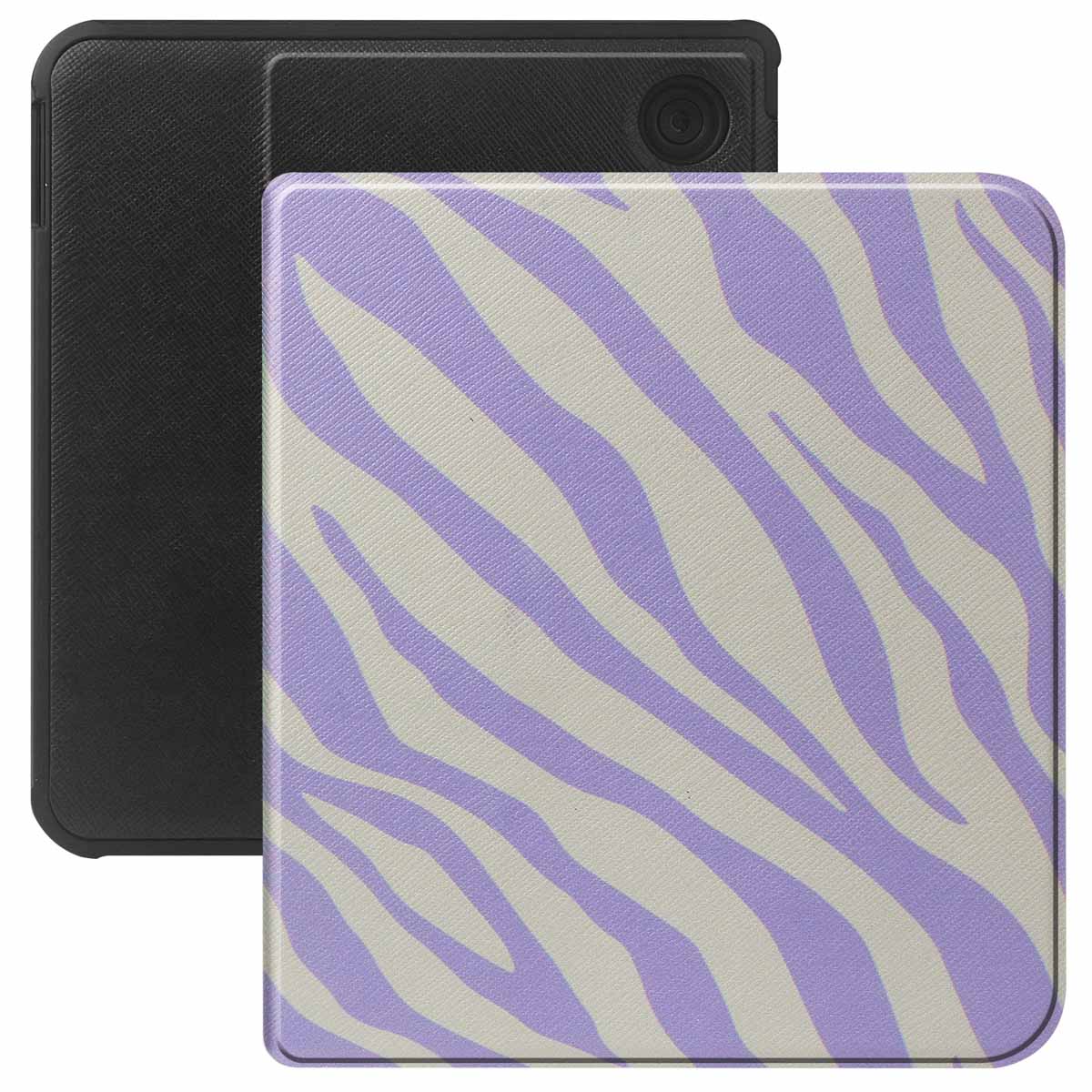 Selencia Vivid Bookcase voor de Kobo Libra Colour / Libra 2 - Zebra Light Lilac
