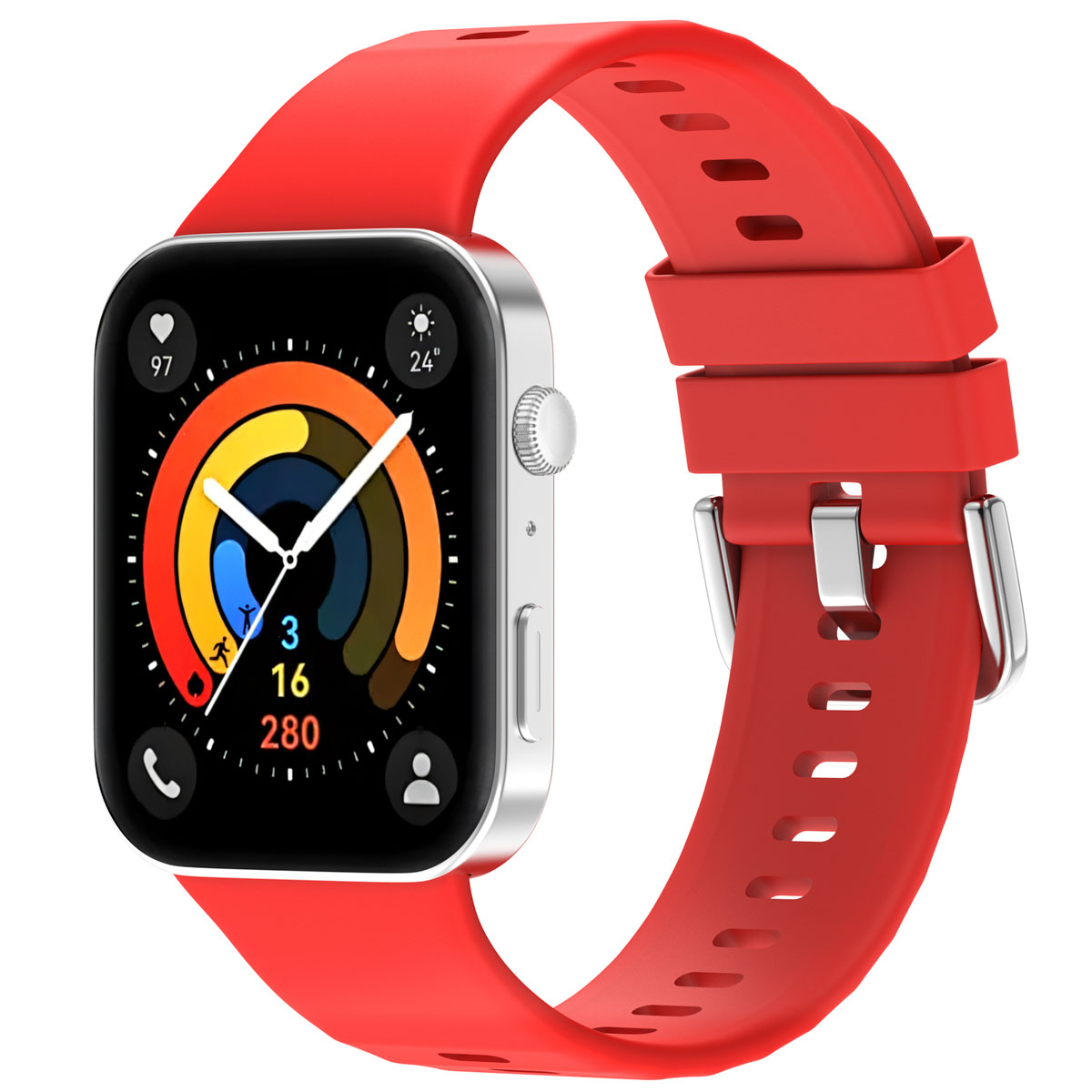 imoshion Bracelet silicone Huawei Watch Fit 3 - Rouge