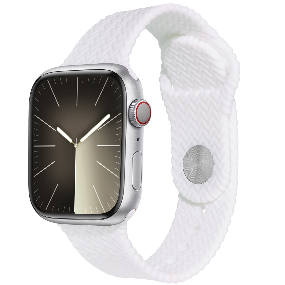 imoshion Siliconen geweven bandje voor de Apple Watch | 38/40/41/42 mm - Wit
