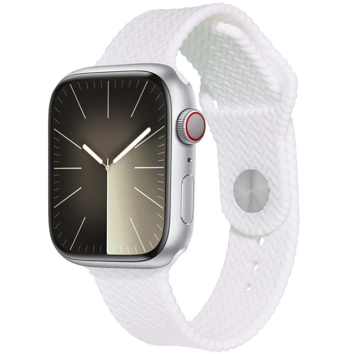 imoshion Bracelet tressé en silicone Apple Watch | 44/45/46/49 mm - Blanc