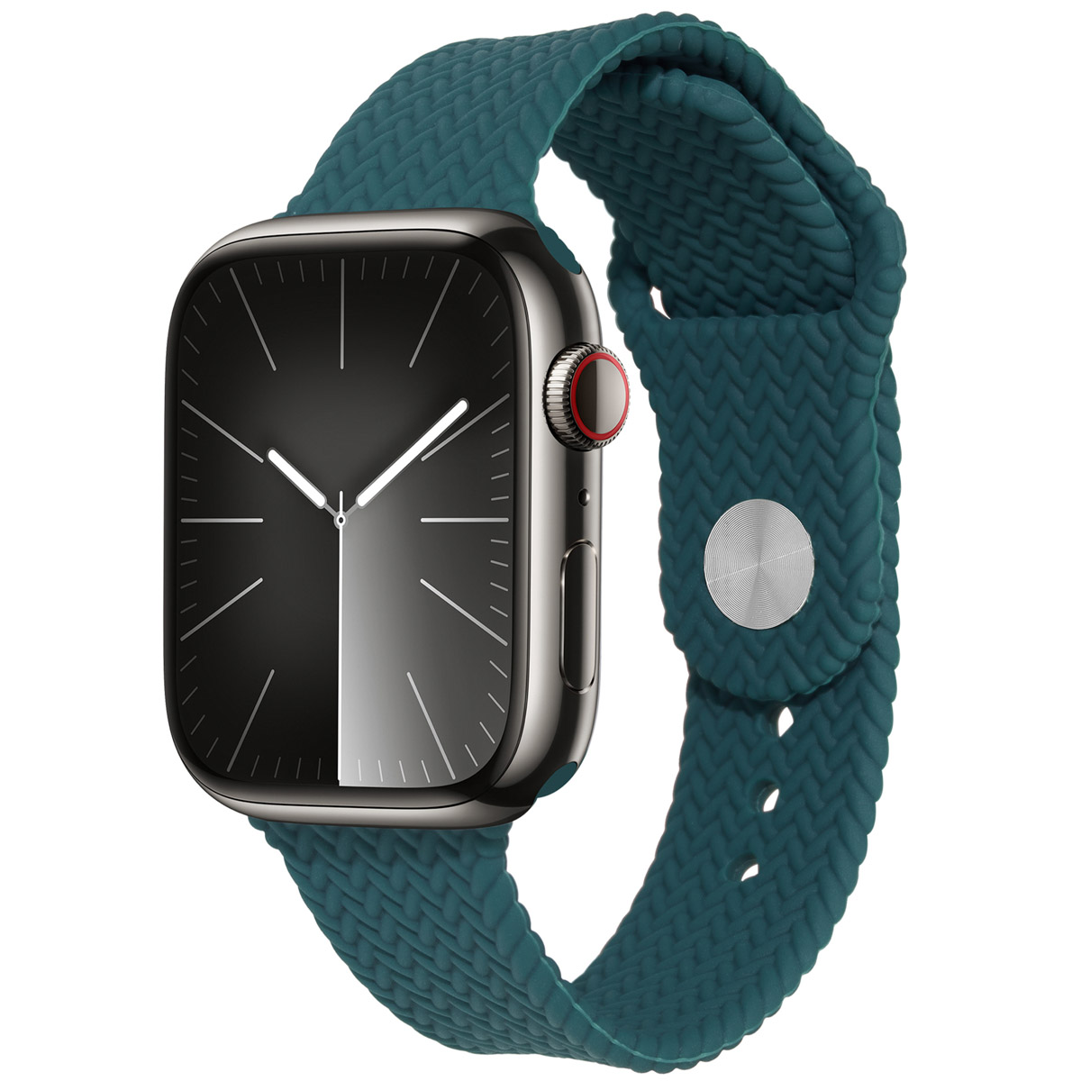 imoshion Bracelet tressé en silicone Apple Watch | 44/45/46/49 mm - Vert foncé