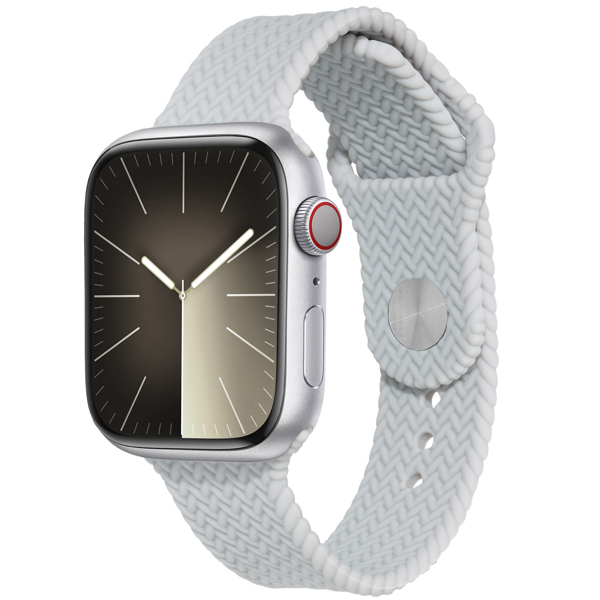 imoshion Bracelet tressé en silicone Apple Watch | 44/45/46/49 mm - Gris