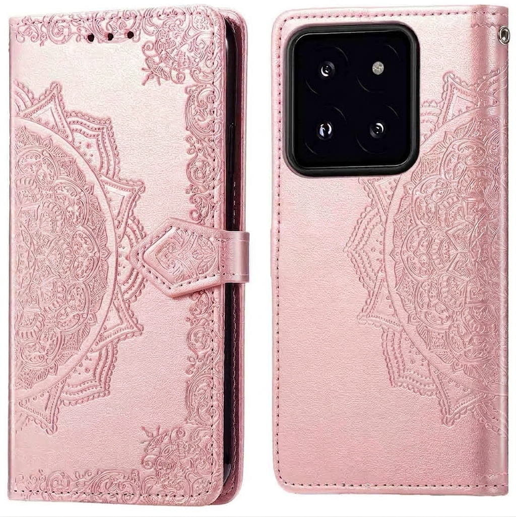 imoshion Mandala Bookcase voor de Xiaomi 14T - Rosé Goud