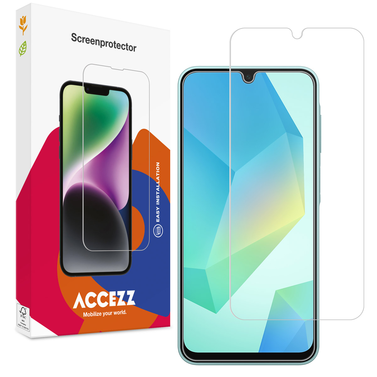Accezz Gehard Glas Screenprotector voor de Samsung Galaxy A16 / A17 / A26