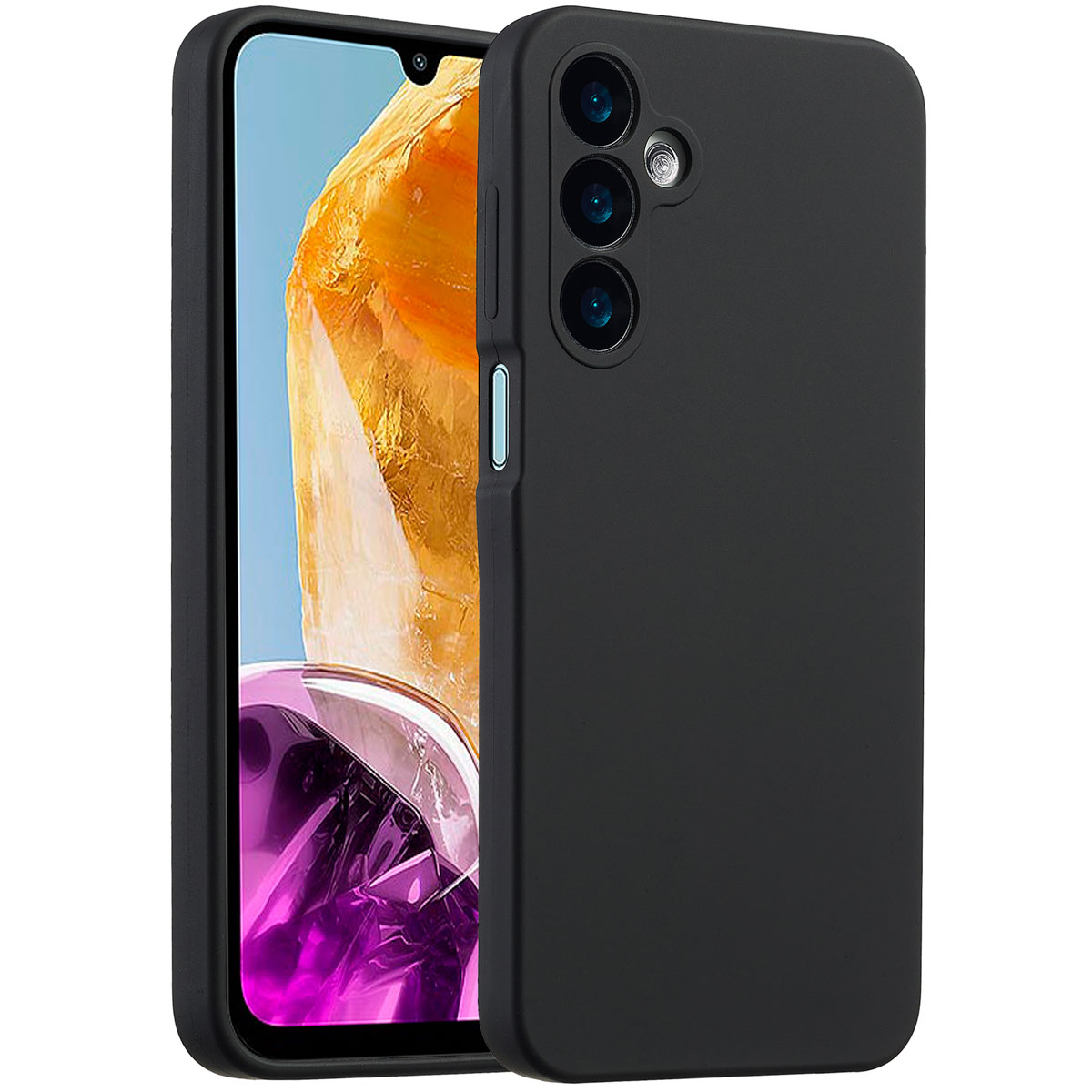 Accezz Coque Liquid Silicone Samsung Galaxy A16 - Noir