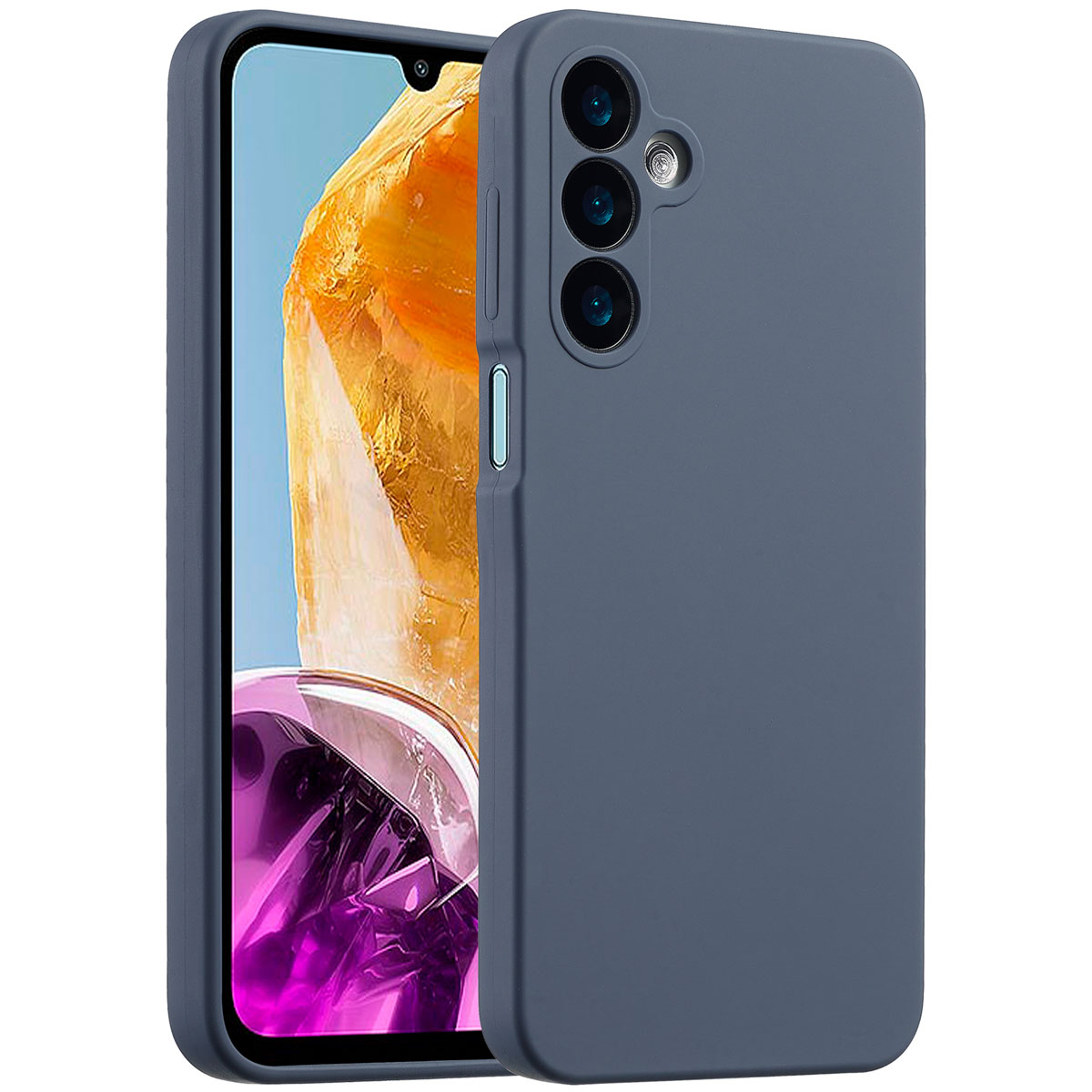 Accezz Coque Liquid Silicone Samsung Galaxy A16 - Bleu foncé