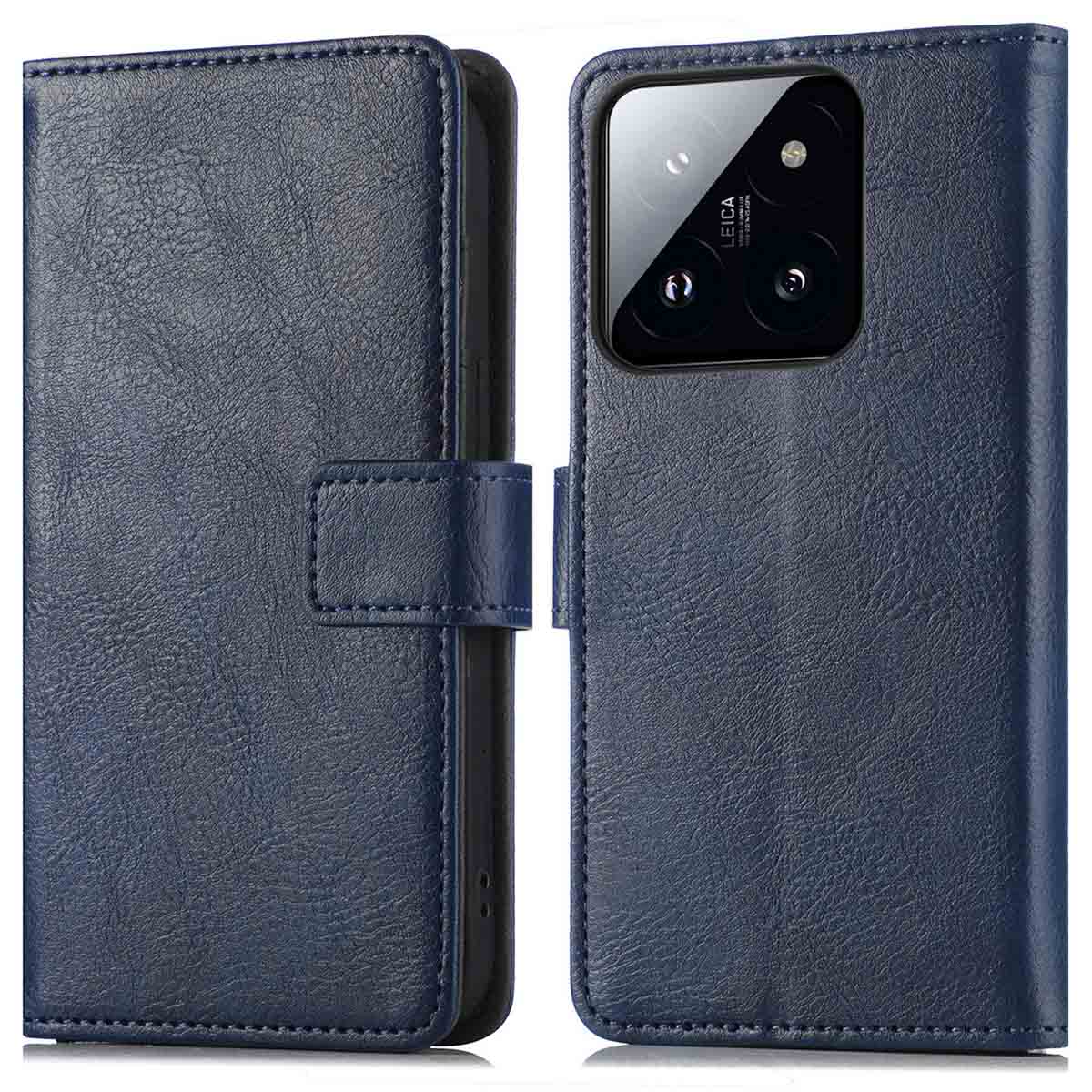 imoshion Luxe Bookcase voor de Xiaomi 14T Pro - Donkerblauw