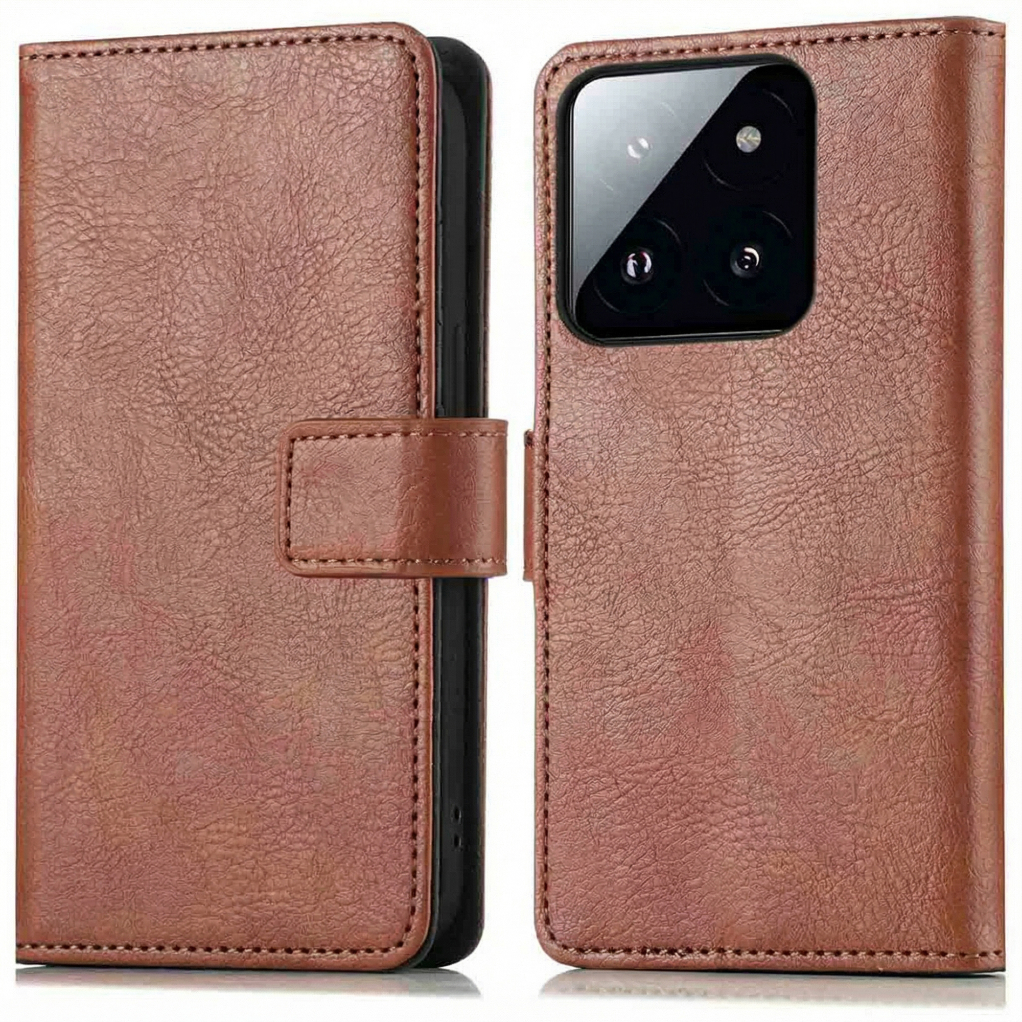 imoshion Luxe Bookcase voor de Xiaomi 14T Pro - Bruin