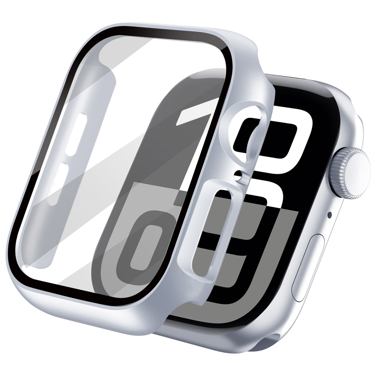 imoshion Full Cover Hardcase voor de Apple Watch 10 / 11 - 46 mm - Zilver