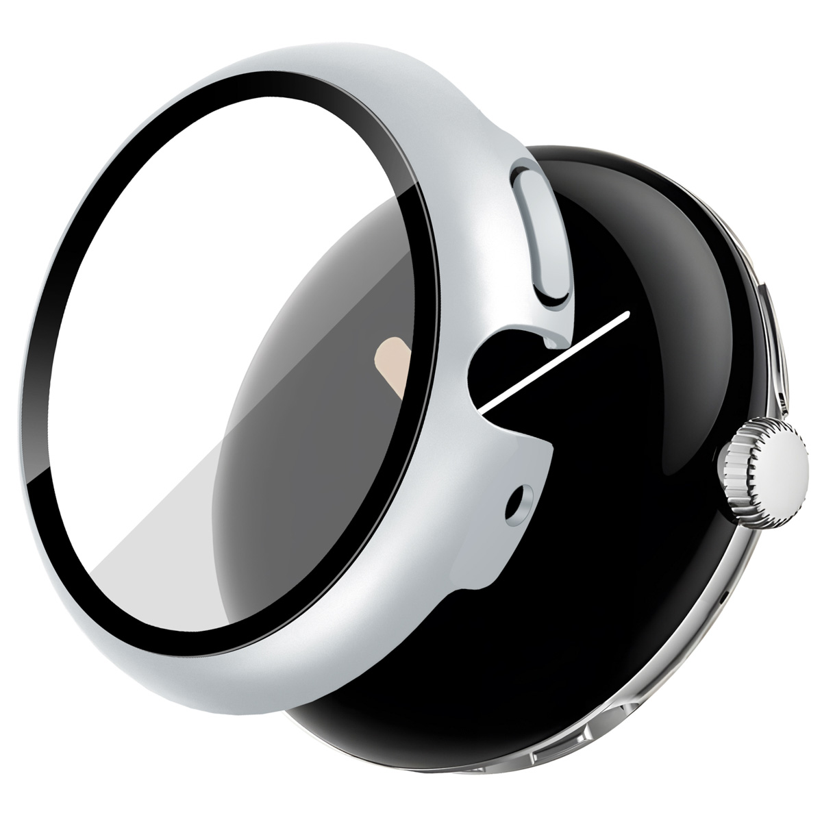 imoshion Full Cover Hardcase voor de Google Pixel Watch / Watch 2 / Watch 3 / Watch 4 (41 mm) - Zilver