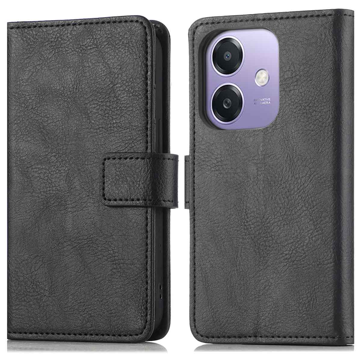 imoshion Luxe Bookcase voor de Oppo A40 (4G) / Oppo A40M (4G) / Oppo A60 (5G) - Zwart