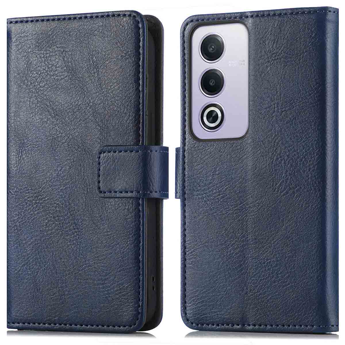 imoshion Luxe Bookcase voor de Oppo A80 5G - Donkerblauw