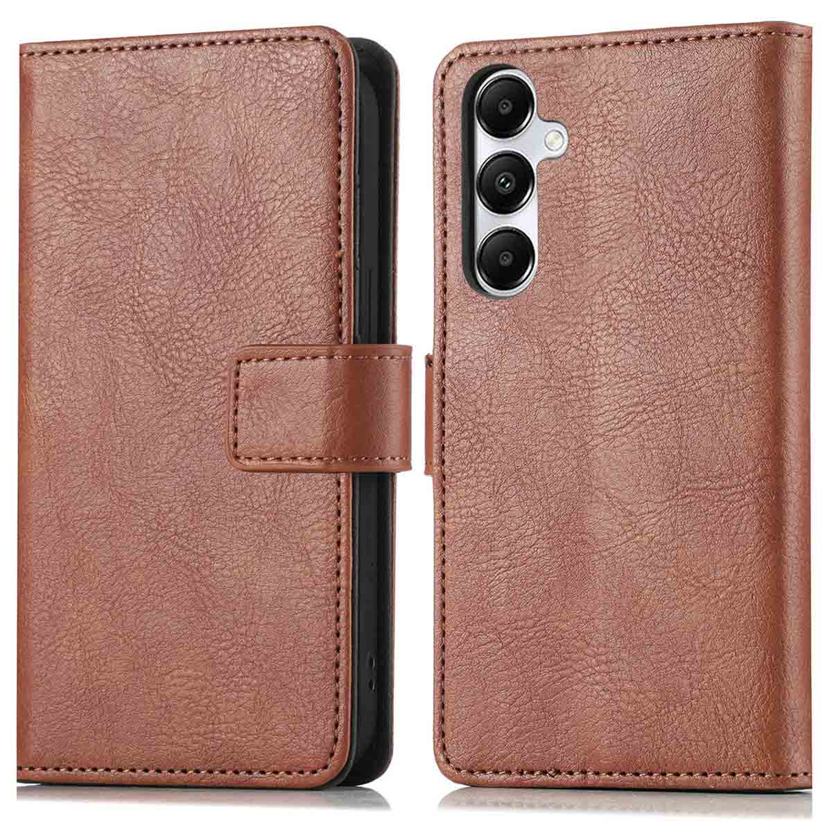 imoshion Luxe Bookcase voor de Samsung Galaxy S25 Plus - Bruin