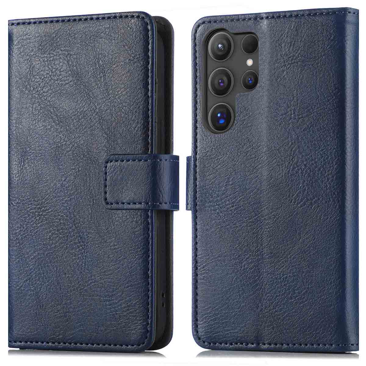 imoshion Luxe Bookcase voor de Samsung Galaxy S25 Ultra - Donkerblauw