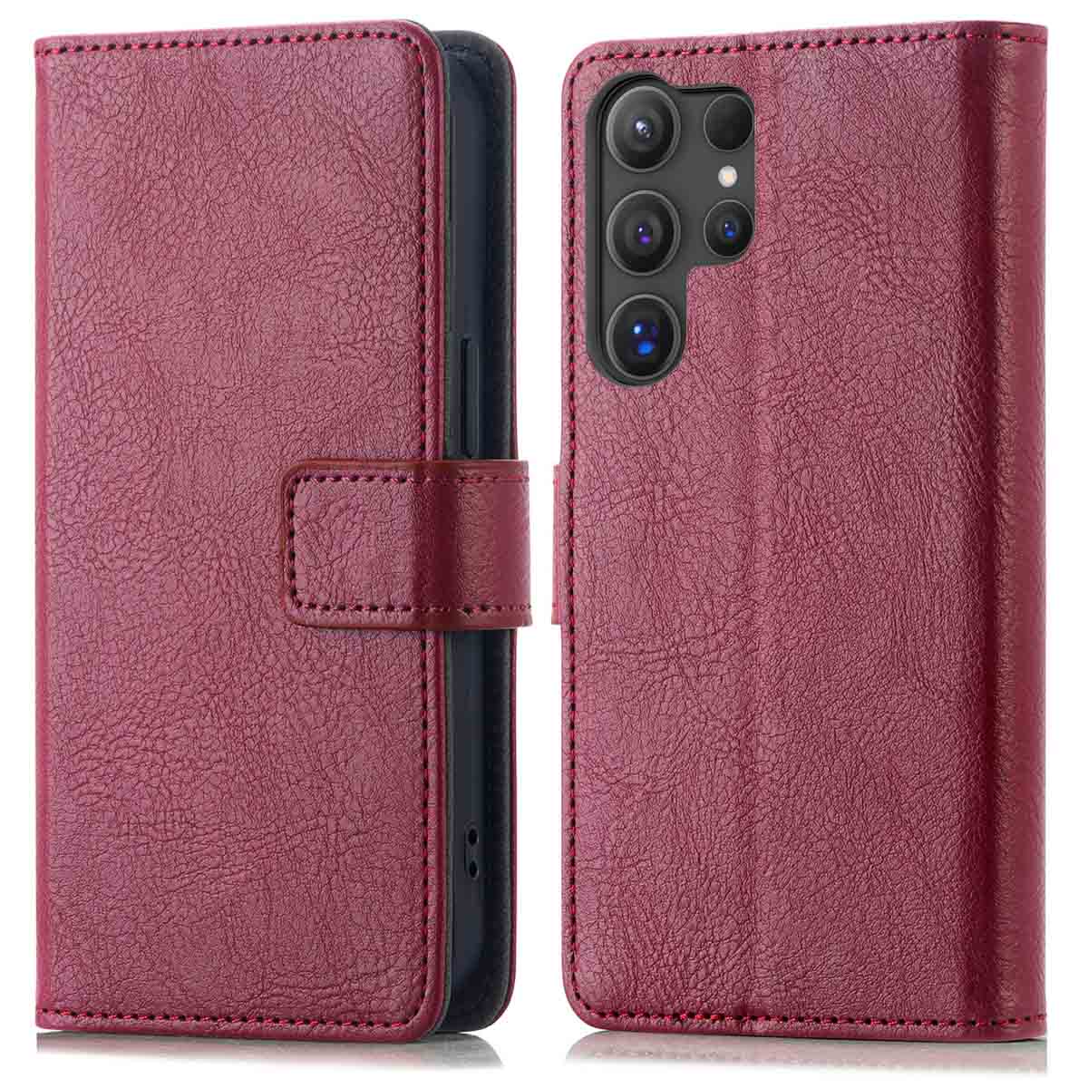 imoshion Luxe Bookcase voor de Samsung Galaxy S25 Ultra - Bordeaux