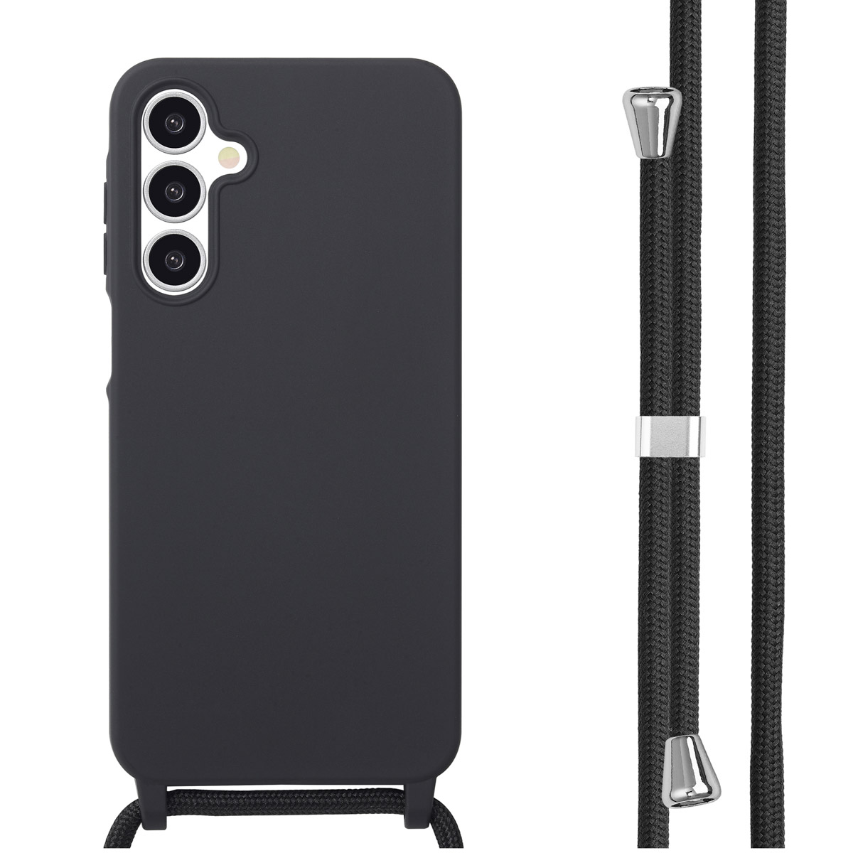 imoshion Siliconen hoesje met koord voor de Samsung Galaxy A16 - Zwart