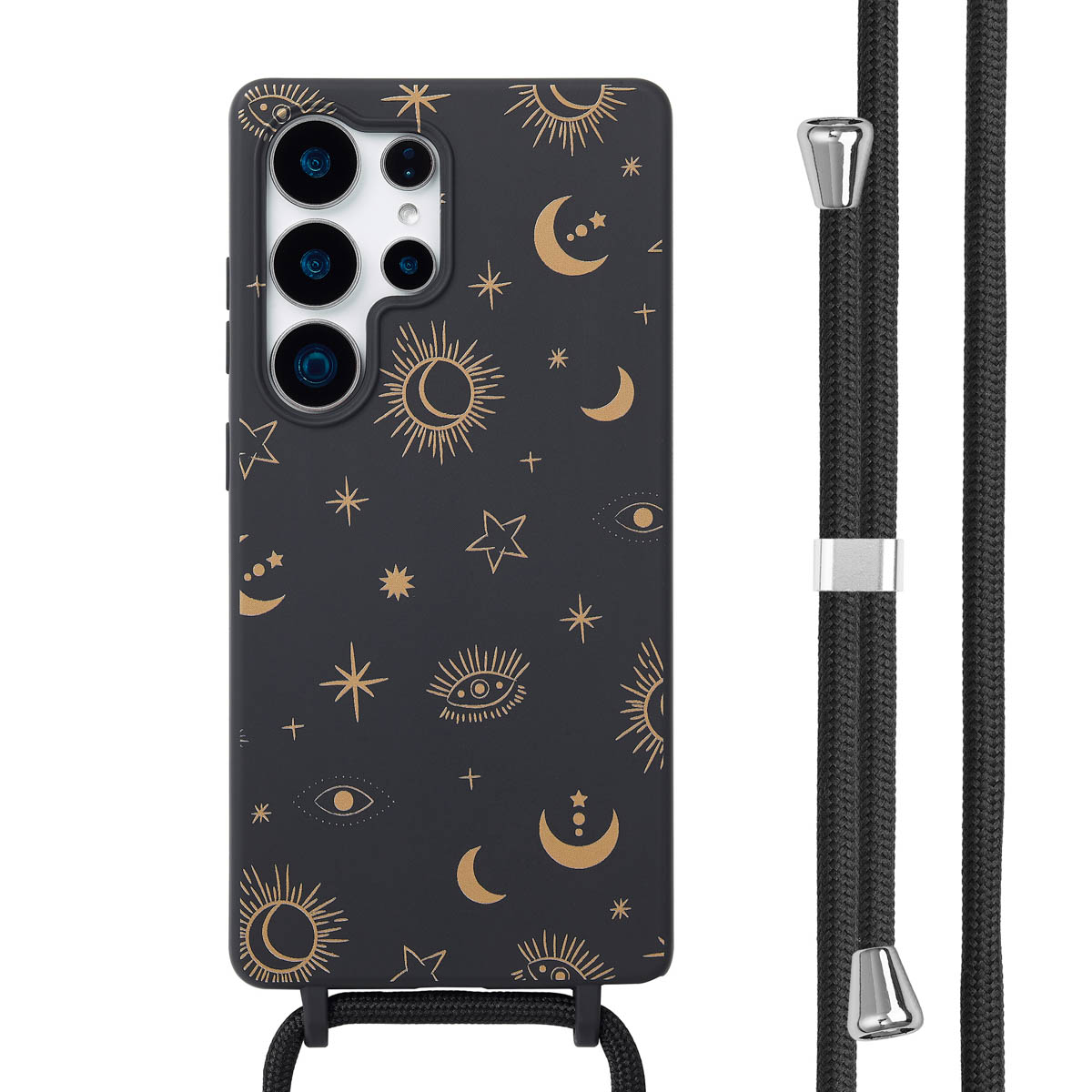 imoshion Coque design en silicone avec cordon Samsung Galaxy S25 Ultra - Sky Black