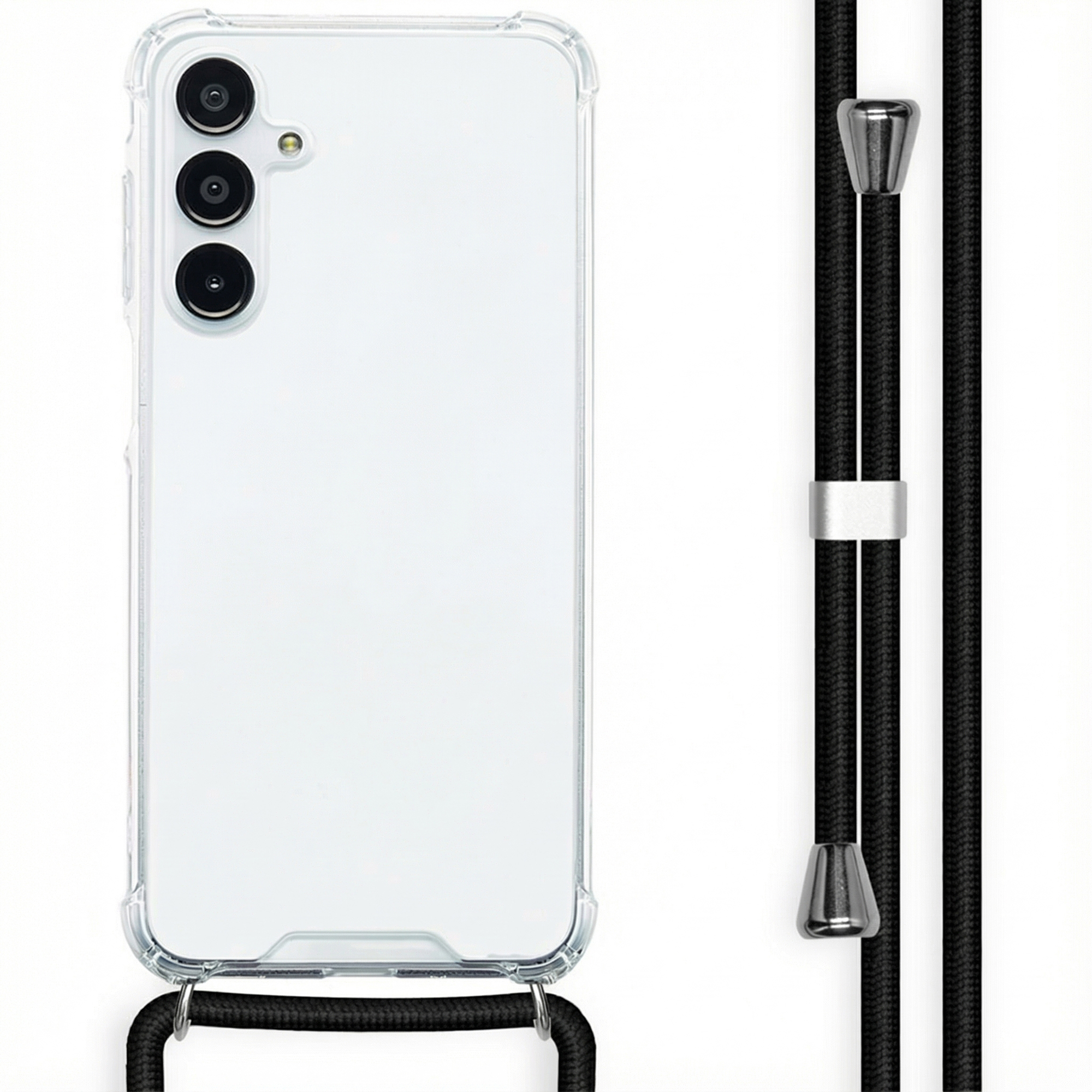 imoshion Coque arrière Transparente avec cordon Samsung Galaxy A16 - Noir