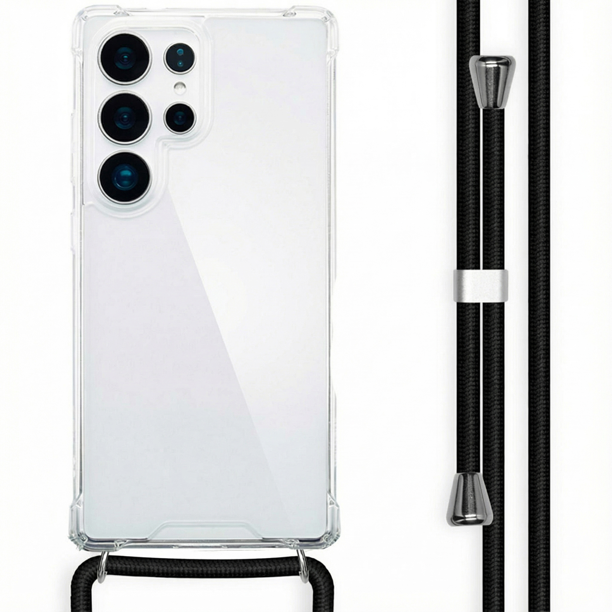 imoshion Coque arrière Transparente avec cordon Samsung Galaxy S25 Ultra - Noir