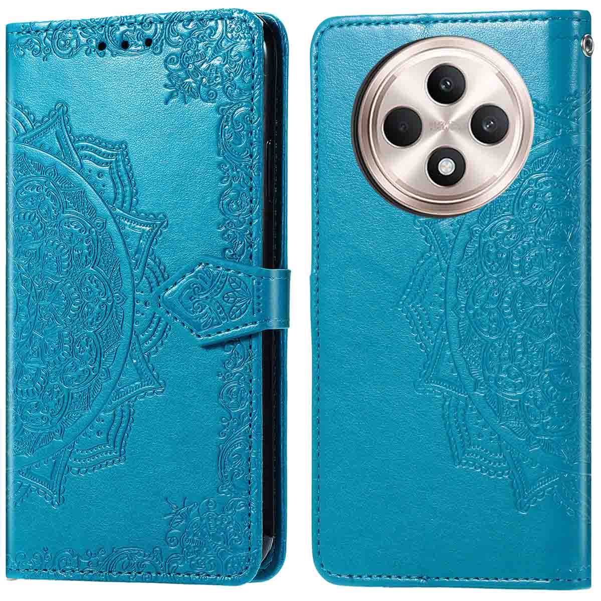 imoshion Mandala Bookcase voor de Oppo Reno 12F 5G - Turquoise