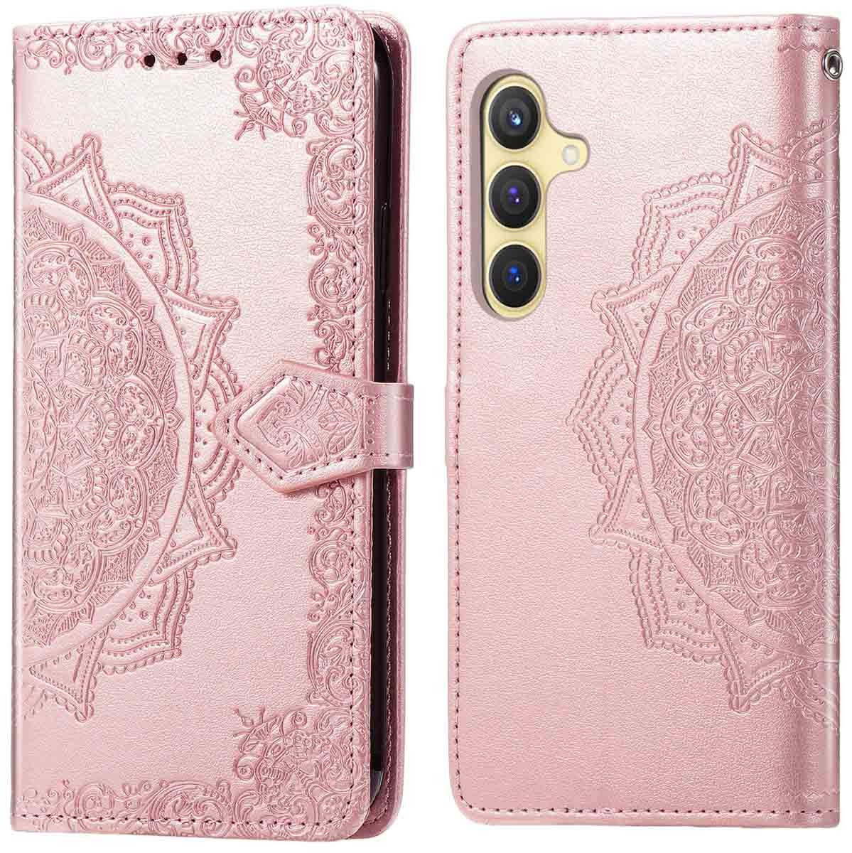 imoshion Mandala Bookcase voor de Samsung Galaxy S25 / S24 - Rosé Goud