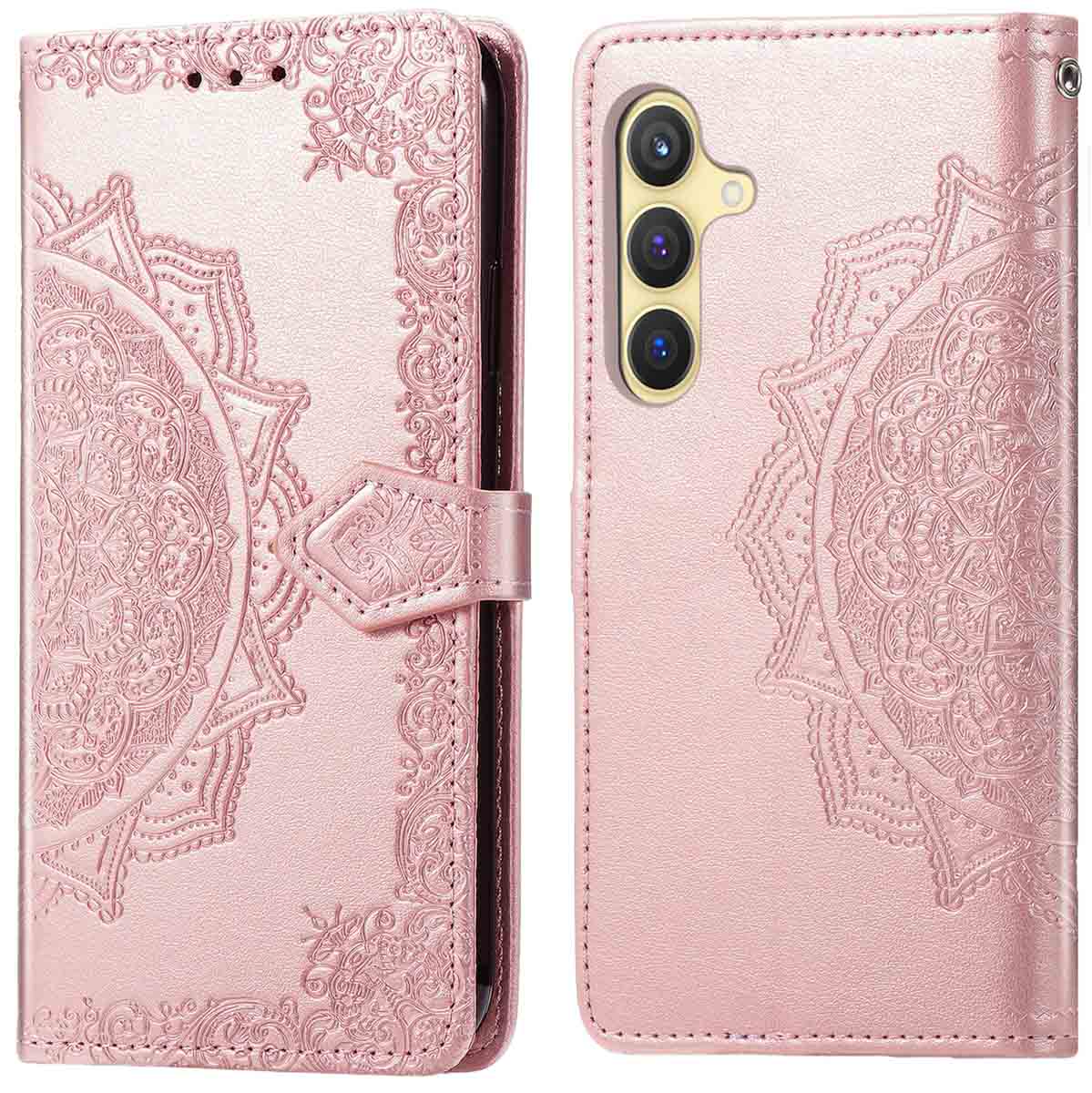 imoshion Mandala Bookcase voor de Samsung Galaxy S25 Plus - Rosé Goud