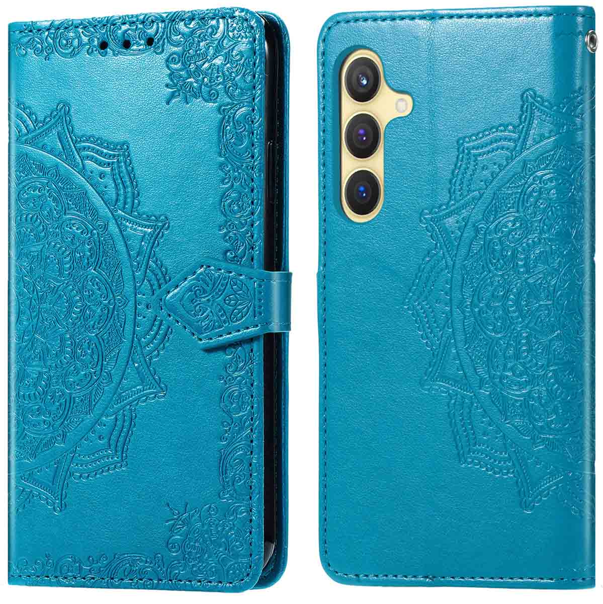 imoshion Mandala Bookcase voor de Samsung Galaxy S25 Plus - Turquoise