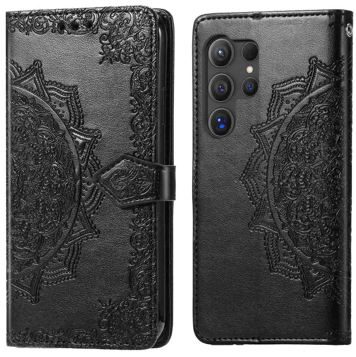 imoshion Mandala Bookcase voor de Samsung Galaxy S25 Ultra - Zwart