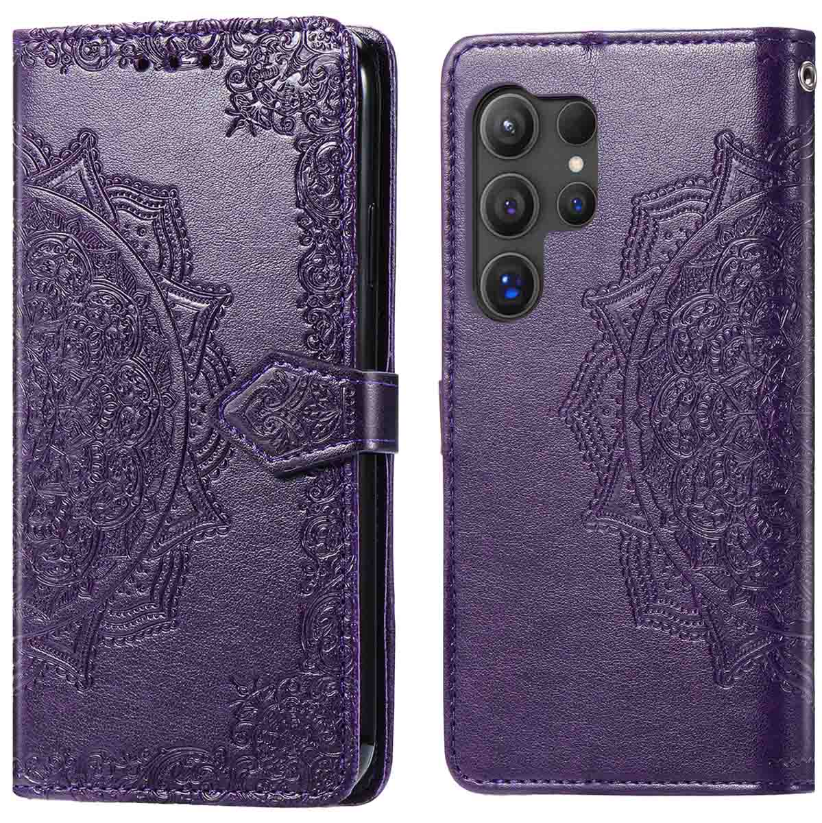 imoshion Mandala Bookcase voor de Samsung Galaxy S25 Ultra - Paars