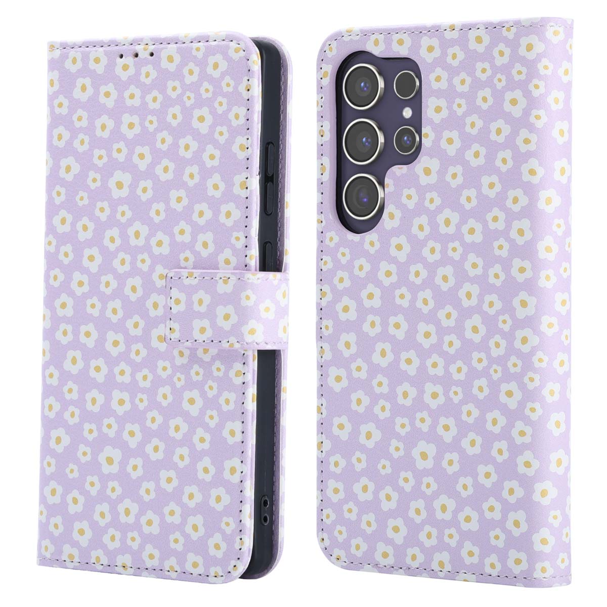 imoshion Design Bookcase voor de Samsung Galaxy S25 Ultra - White Daisy