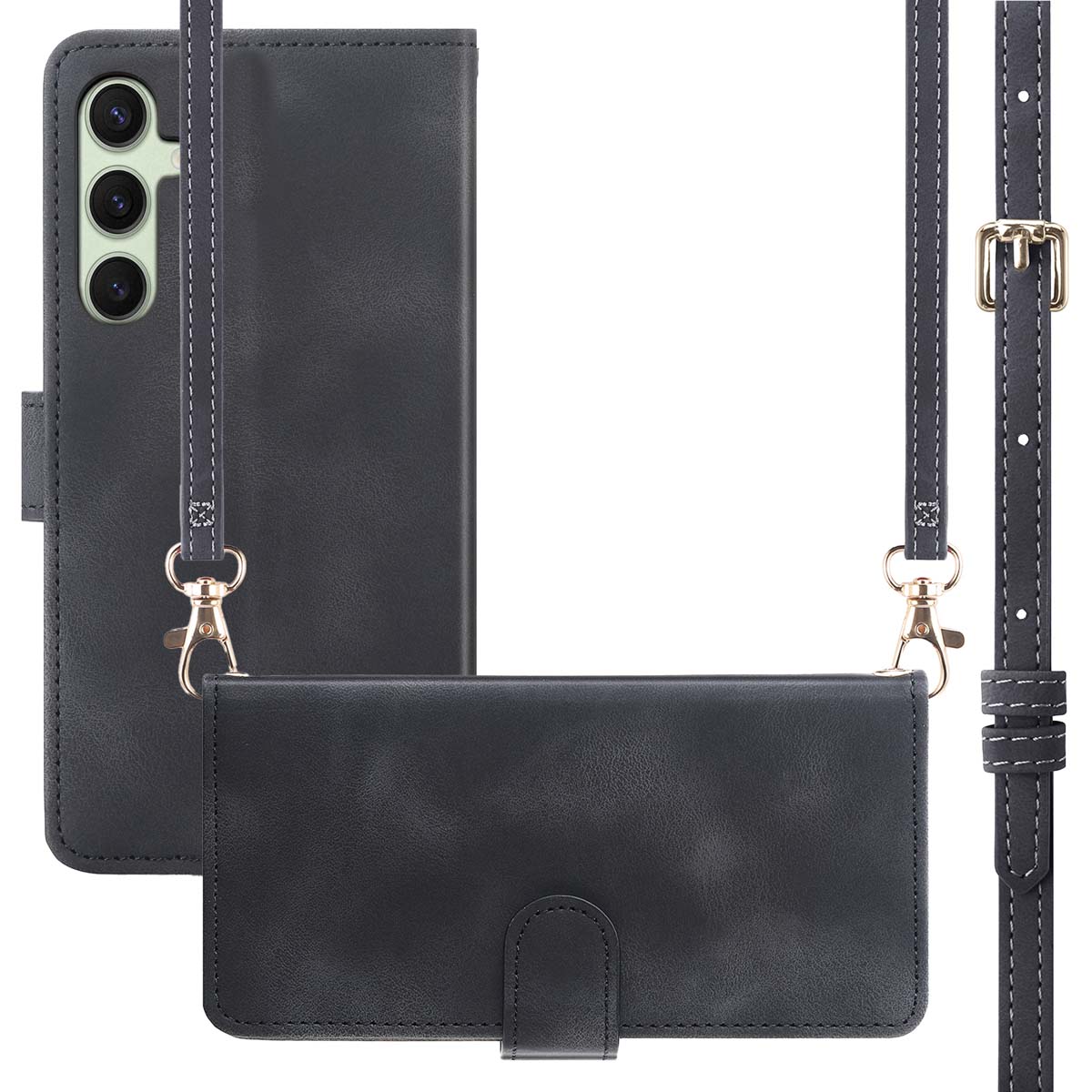 imoshion Bookcase met koord voor de Samsung Galaxy S25 / S24 - Zwart