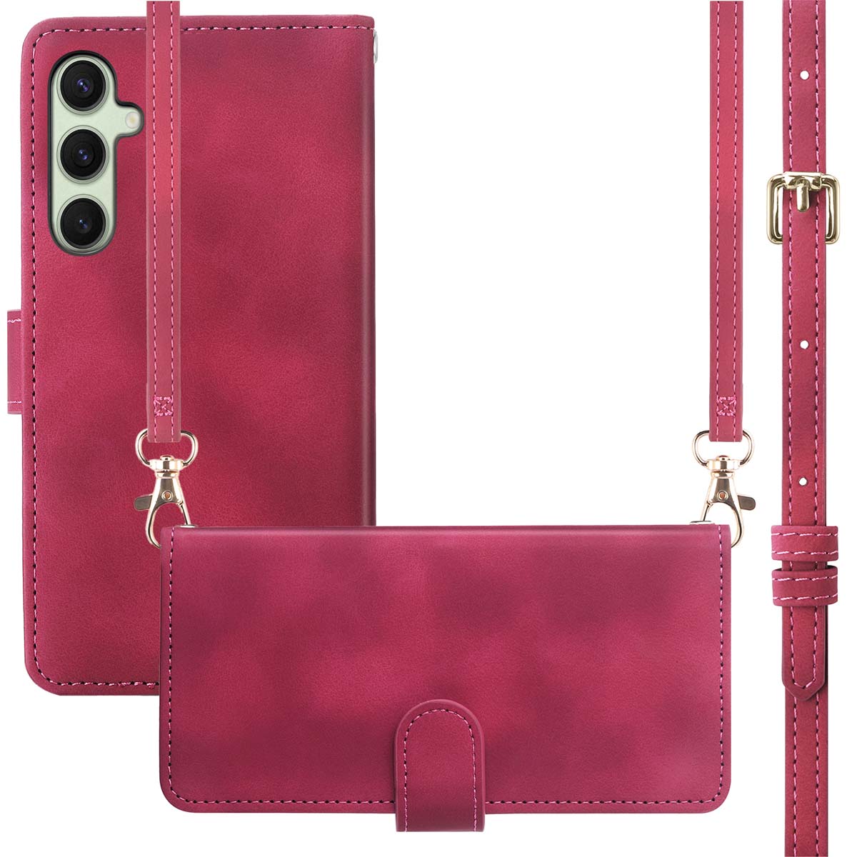 imoshion Bookcase met koord voor de Samsung Galaxy S25 / S24 - Rood