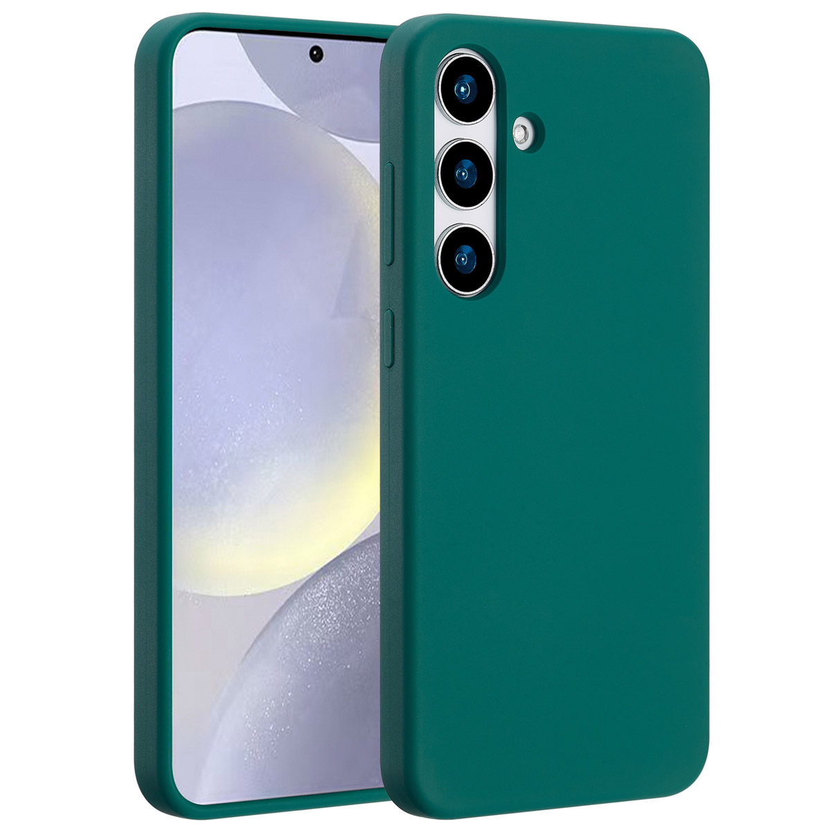 Accezz Coque Liquid Silicone avec MagSafe Samsung Galaxy S25 Plus - Forest Green