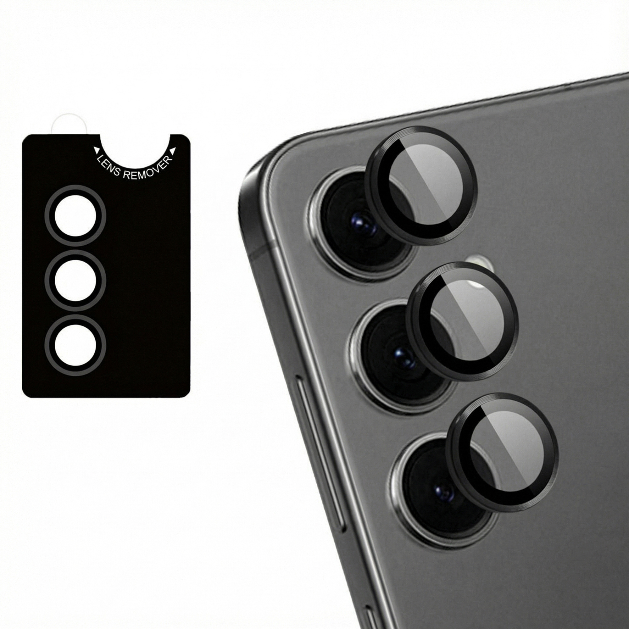 imoshion 2 Pack Camera lens protector voor de Samsung Galaxy S25 - Zwart