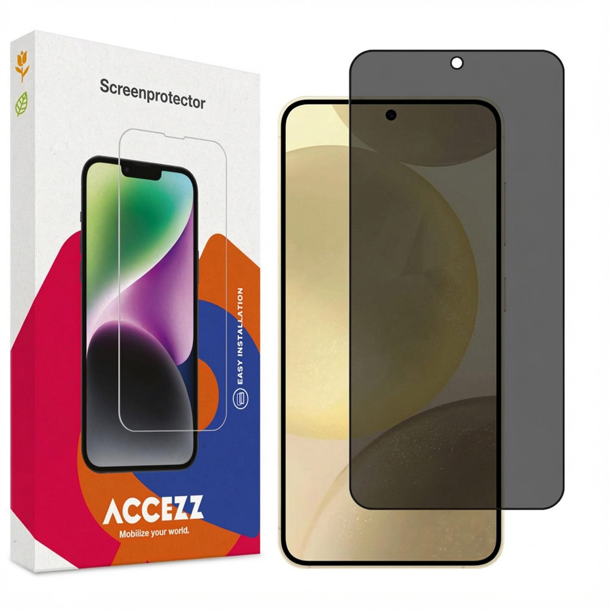 Accezz Protection d'écran en verre trempé Privacy Samsung Galaxy S25 Plus