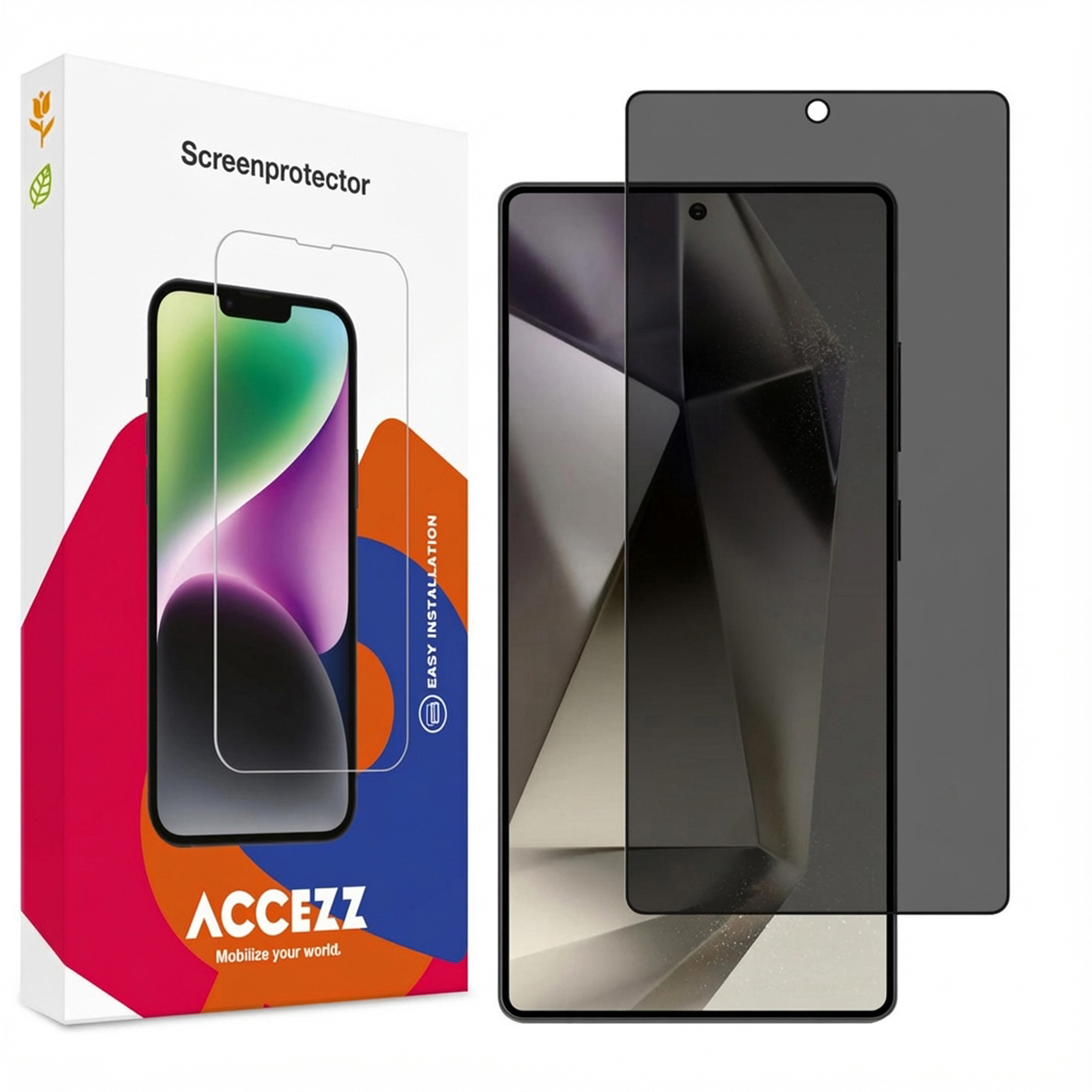 Accezz Gehard Glas Privacy Screenprotector voor de Samsung Galaxy S25 Ultra