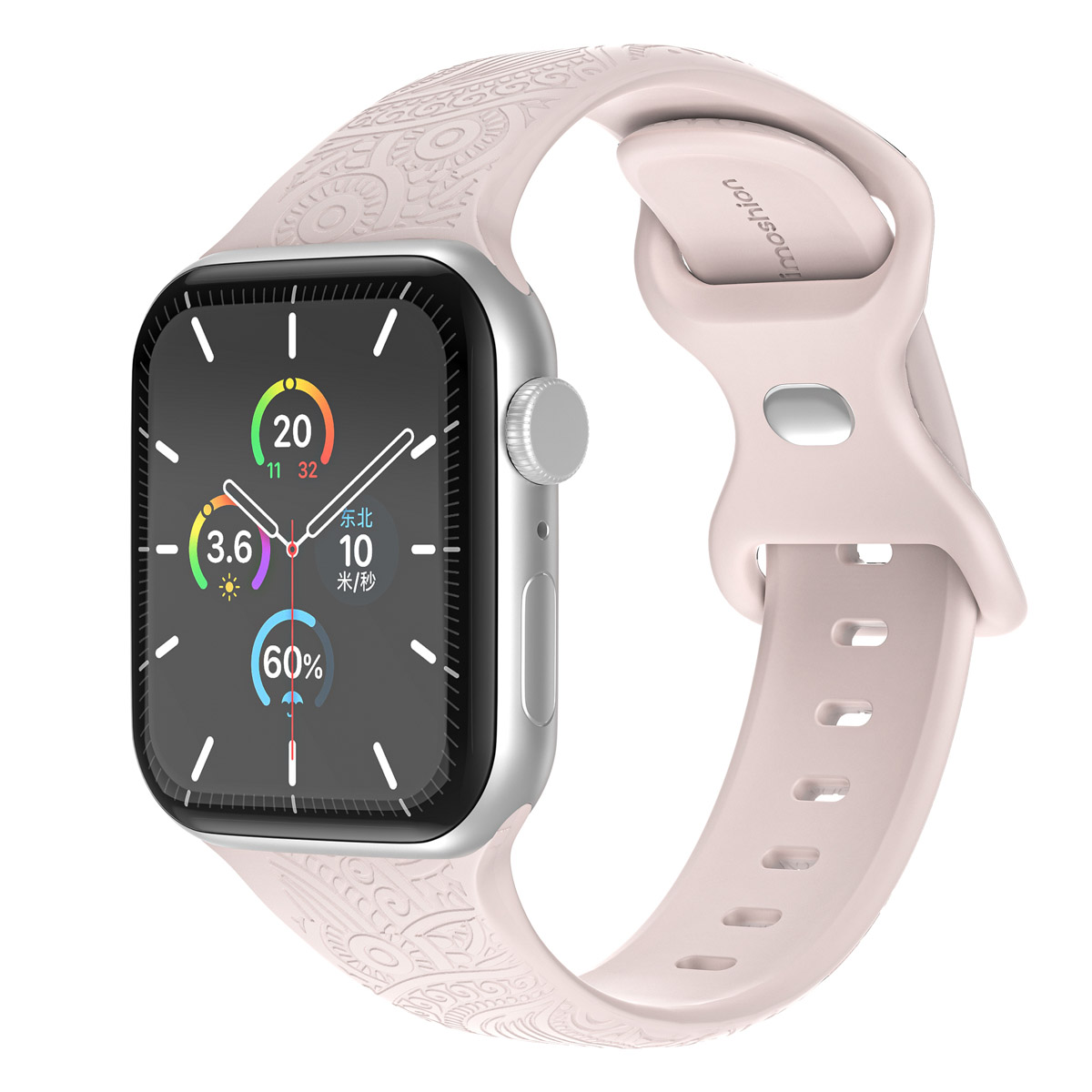 imoshion Bracelet en silicone Mandala Apple Watch | 44/45/46/49 mm - Rose
