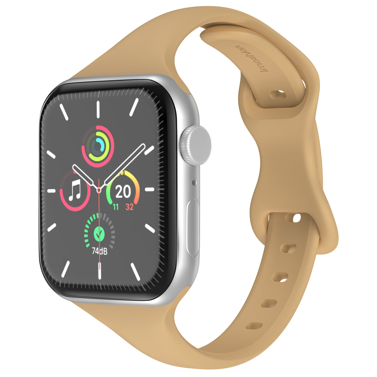 imoshion Bracelet slim en silicone Apple Watch | 38/40/41/42 mm - Walnut