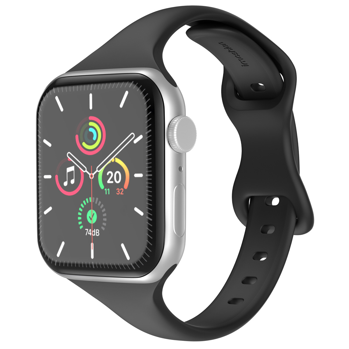 imoshion Bracelet slim en silicone Apple Watch | 38/40/41/42 mm - Noir