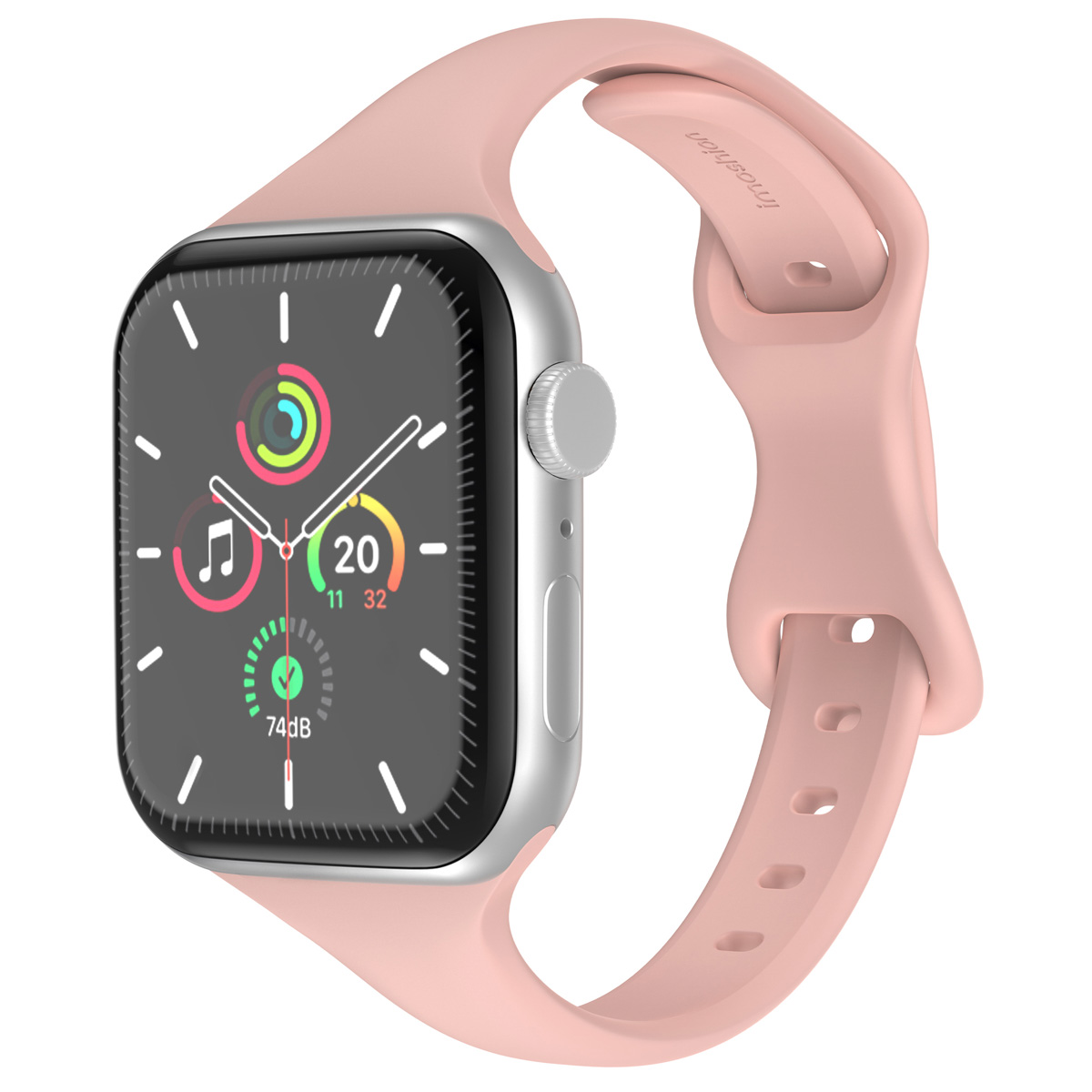 imoshion Bracelet slim en silicone Apple Watch | 44/45/46/49 mm - Retro Pink